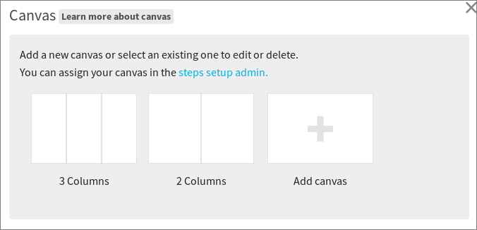 configure per step sections criteria canvas